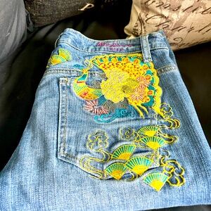 Y2K* Pepe Jeans London Peacock Detail Sz 28 🔥🔥🔥